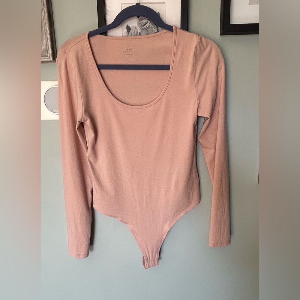 Banana Republic True Hues Thong Long Sleeve Bodysuit Size Medium